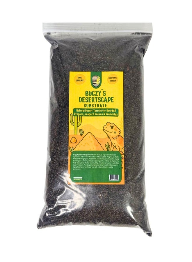 Bugzy Bugs Isocare Premium DesertScape Substrate All-Natural Soil Bedding & Bioactive Terrarium Vivarium Mix (4 Quart) - Image 1